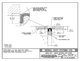 BEJS_1_DD_CONC_BKT_EMCRETE BOR Bridgeseal-on-a-Reel Deck-to-Deck in Blockout 1 inch