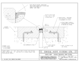 BEJS_0150_DD_EMCRETE_IN_REBAR_SOLID_SLAB BEJS Bridge Expansion Joint System Deck-to-Deck Emcrete in Rebar Solid Slab