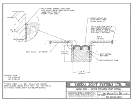 BEJS_0275_DD_ANGLE BEJS Bridge Expansion Joint System Deck-to-Deck in Metal Angles