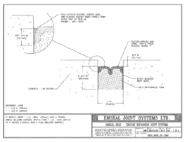 BEJS_0300_DD_CONC BEJS Bridge Expansion Joint System Deck-to-Deck in Concrete