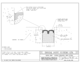 BEJS_0325_DD_CONC BEJS Bridge Expansion Joint System Deck-to-Deck in Concrete