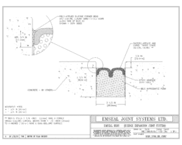 BEJS_0350_DD_CONC BEJS Bridge Expansion Joint System Deck-to-Deck in Concrete