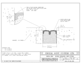 BEJS_0375_DD_CONC BEJS Bridge Expansion Joint System Deck-to-Deck in Concrete