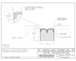 BEJS_0400_DD_CONC BEJS Bridge Expansion Joint System Deck-to-Deck in Concrete