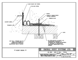 Expansion Joint Details: BG System Deck-to-Wall Below Grade Expansion Joint EMSEAL