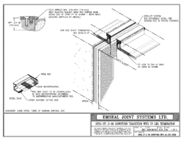 Expansion Joint Details: DFR-FP U-90 Downturn Fire-rated Expansion Joint EMSEAL