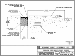 Expansion Joint Detail: DSM System Deck to Deck Sloped LMC Topping Expansion Joint EMSEAL