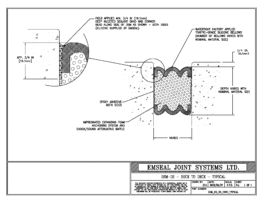 Expansion Joint Detail: DSM-DS Deck to Deck Typical EMSEAL