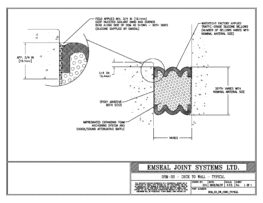 Expansion Joint Detail: DSM-DS Deck to Wall Below Grade Typical EMSEAL