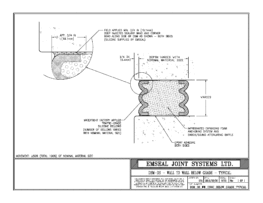 Expansion Joint Detail: DSM-DS Wall to Wall Below Grade Typical EMSEAL