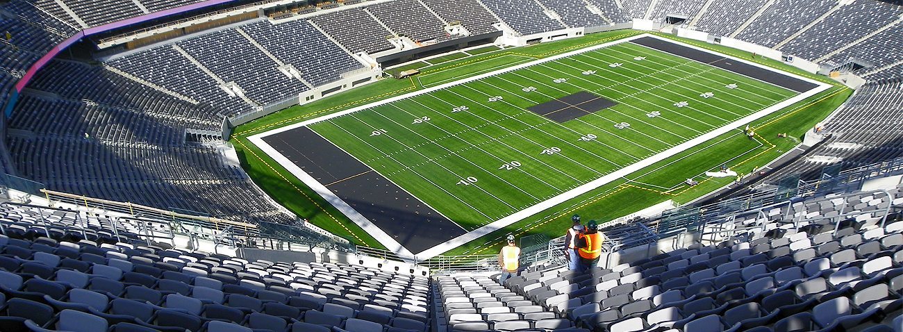 Stadium expansion joints by EMSEAL. SJS System at Jets/Giants New Meadowlands Metlife Stadium