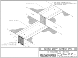 Expansion Joint Detail: SJS-FR2 Transition Over 6 inch Curb EMSEAL