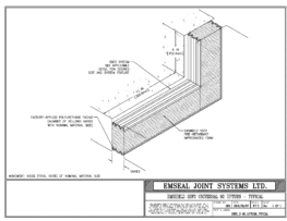 SSF2_U-90_UPTURN_TYPICAL EMSHIELD SecuritySeal SSF2 Expansion Joint Universal 90 Typical