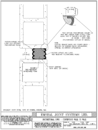 Expansion Joint Detail: Emshield SecuritySeal SSW2 Continuous Wall to Wall Expansion Joint EMSEAL