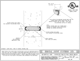 Expansion Joint Detail: Emshield SecuritySeal SSW2 Continuous Wall to Wall Single Bellow Expansion Joint EMSEAL