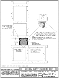 Expansion Joint Detail: Emshield SecuritySeal SSW2 Inside Corner Wall to Wall CMU Wall Expansion Joint EMSEAL