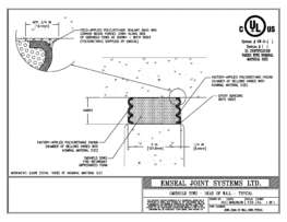 Expansion Joint Detail: Emshield SecuritySeal SSW2 Head of Wall Typical Expansion Joint EMSEAL