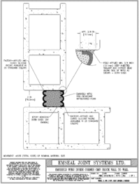 Expansion Joint Detail: Emshield WFR2 Inside Corner CMU Block Wall to Wall EMSEAL