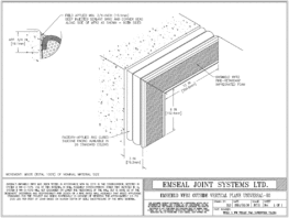 Expansion Joint Detail: Emshield WFR2 Outside Vertical Plane Universal-90 EMSEAL