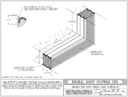 Expansion Joint Detail: Emshield WFR2 Inside Vertical Plane Universal-90 EMSEAL