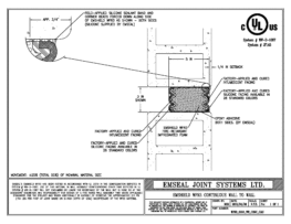 Expansion Joint Detail: Emshield WFR3 Continuous Wall to Wall EMSEAL