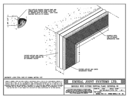 Expansion Joint Detail: Emshield WFR3 Outside Vertical Plane Universal-90 EMSEAL