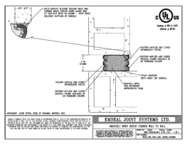 Expansion Joint Detail: Emshield WFR3 Inside Corner Wall to Wall EMSEAL