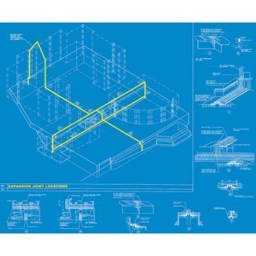 The above blueprint was taken from an actual set of design documents produced by a firm tired of the endless stream of RFI's and change orders that resulted from ignoring or delaying the consideration of expansion joints until during construction. Beyond the delays and cost overruns, their projects additionally typically had a legacy of leaks. Having adopted the EMSEAL approach to expansion joint design, their projects are instead now distinguished by trouble-free expansion joints.