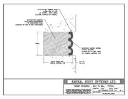 COS_WW_CONC_TYPICAL Seismic Colorseal Wall Expansion Joint typical