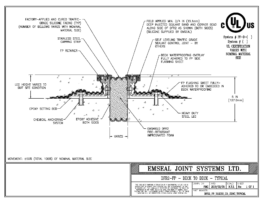 Expansion Joint Details: DFR-FP Deck-to-Deck Fire-rated Expansion Joint EMSEAL