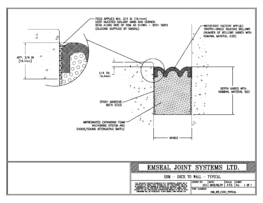 DSM_DW_CONC_TYPICAL DSM System Deck Expansion Joint Deck to Wall Typical