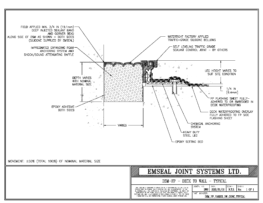 emseal dsm-fp watertight split slab expansion joint