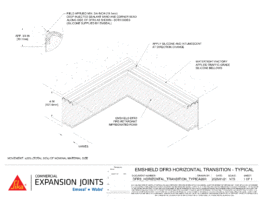 Emshield DFR3 Firerated Expansion Joint_horizontal_transition_typical