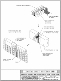 Expansion Joint Details: RoofJoint Transition to Seismic Colorseal Solid Wall Expansion Joint EMSEAL