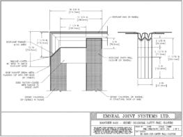 Expansion Joint Details: RoofJoint Transition to Seismic Colorseal Cavity Wall Closure Expansion Joint EMSEAL