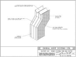 Expansion Joint Details: RoofJoint Transition to Seismic Colorseal Solid Wall Expansion Joint EMSEAL