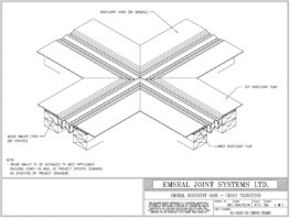 Expansion Joint Details: RoofJoint Deck to Deck Cross Transition Expansion Joint EMSEAL