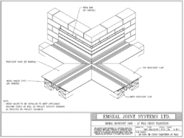 Expansion Joint Details: RoofJoint Deck to Deck Cross Transition at Wall Expansion Joint EMSEAL