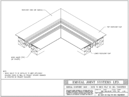 Expansion Joint Details: RoofJoint Deck to Deck Flat 90 Degree Transition Expansion Joint EMSEAL