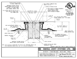 Expansion Joint Detail: SJS-FP-FR2 Deck-to-Deck in Concrete Expansion Joint