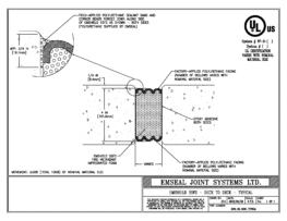 SSF2_DD_CONC_TYPICAL Emshield SecuritySeal SSF2 Fire Rated Deck Expansion Joint Deck to Deck Typical