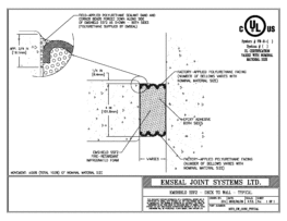 SSF2_DW_CONC_TYPICAL Emshield SecuritySeal SSF2 Fire Rated Deck Expansion Joint Deck to Wall Typical
