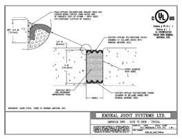 SSF3_DD_CONC_TYPICAL Emshield SecuritySeal SSF3 Fire Rated Deck Expansion Joint Deck to Deck Typical