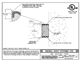 SSF3_DW_CONC_TYPICAL Emshield SecuritySeal SSF3 Fire Rated Deck Expansion Joint Deck to Wall Typical