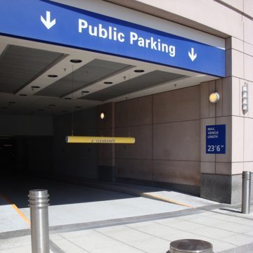 Unobtrusive, Quiet, Watertight, Trafficable Coverplate with No Invasive Anchors– SJS SYSTEM at Boston Prudential Center Parking Entrance