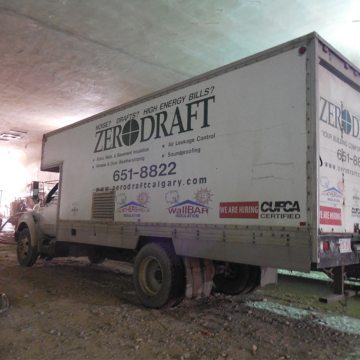 The work of fireproofing the roof and expansion joints fell to Zerodraft Calgary — a full service firestopping and waterproofing contractor.
