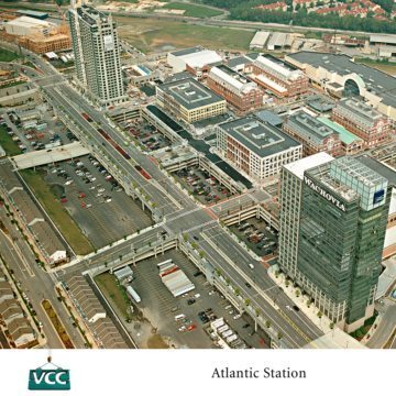 Plaza Expansion Joints: 14 buildings push up through the 11-acre, 7000 space, 6-level parking deck.