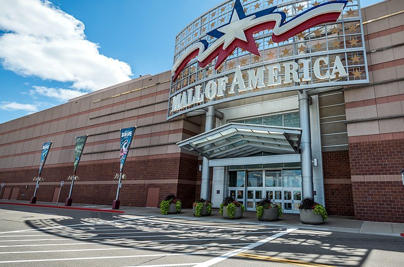 Mall of America EIFS facade sealed with Backerseal and liquid sealant