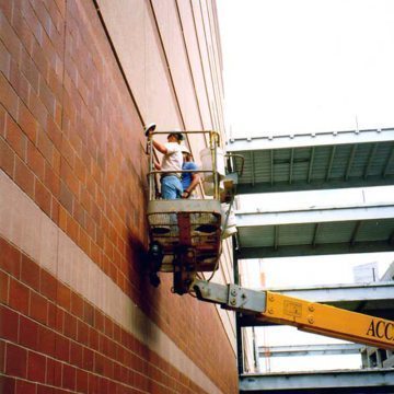 Backerseal is installed into panelized EIFS facade.