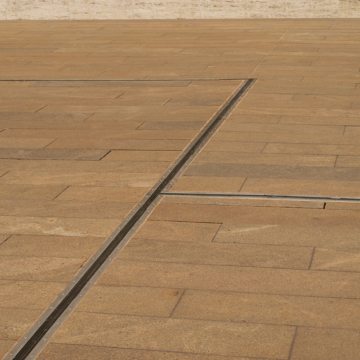 Plaza Deck Expansion Joints Lincoln Performing Arts Emseal demonstrates change in direction